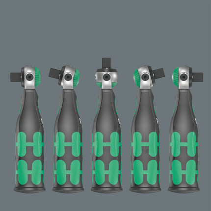 WERA Cliquet pivotant et réversible 8009 Zyklop Pocket Set 1 3/8″ + 1/4 ″ 72 dents ( 4000822450 )