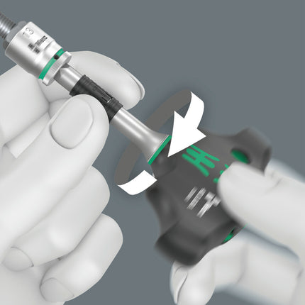 WERA cliquet réversible à levier 411 A RA manche transversal 1/4 ″ dents 80 ( 4000822452 )