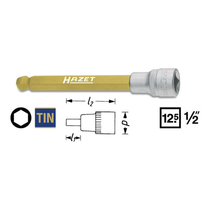 HAZET Douille 986KK 1/2 ″ 6 pans creux ( 4000822763 )