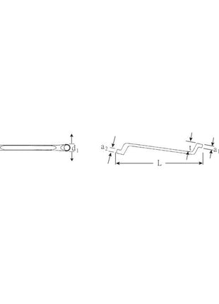 STAHLWILLE Clé polygonale double 20 16 x 17 mm 255 mm ( 4000826085 )