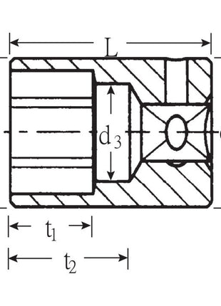 Inserto de llave de vaso STAHLWILLE 40 1/4″ 6 puntos (4000826215)