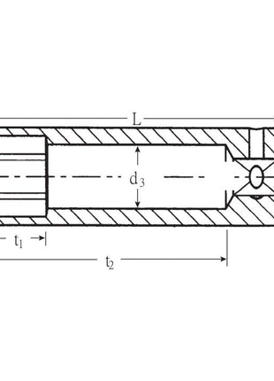 STAHLWILLE Steckschlüsseleinsatz 40 L 1/4 ″ 6-kant, lang ( 4000826223 )