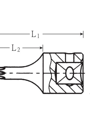 Inserto de llave de vaso STAHLWILLE 44 KTX 1/4″ TX (4000826232)