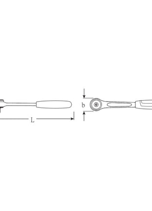 Grzechotka dźwigniowa STAHLWILLE 435 3/8 ″ 30 zębów ( 4000826318 )