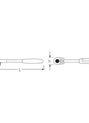 Grzechotka nasuwana STAHLWILLE 522 1/2 ″ dwustronna ( 4000826438 )