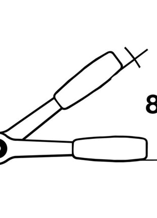 ENDRES TOOLS Umschaltknarre 1/2 ″ 45 Zähne ( 4000826887 )