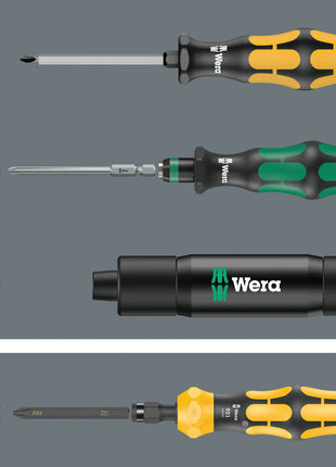 WERA Schraubendrehersatz KK 900 Set 1 19-teilig PH/PZD/TX/6-Kant/Schlitz ( 4000827283 )