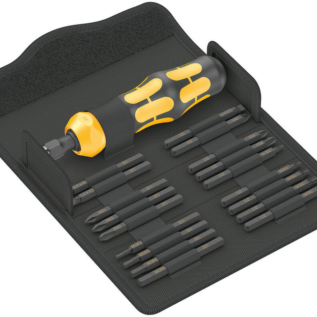 WERA Jeu de tournevis KK 900 Set 1 19 pièces PH/PZD/TX/6 pans/à fente ( 4000827283 )