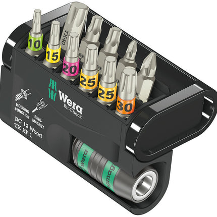WERA Assortiment d'embouts Bit-Check 12 Wood TX HF 1 12 pièces ( 4000829911 )