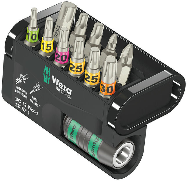 WERA Assortiment d'embouts Bit-Check 12 Wood TX HF 1 12 pièces ( 4000829911 )