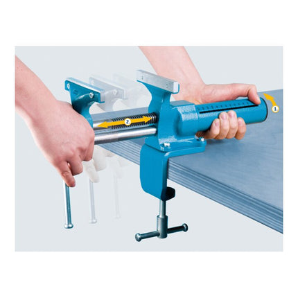 HEUER Étau parallèle HEUER Compact largeur de mors 120 mm envergure 130 mm ( 4000830349 )