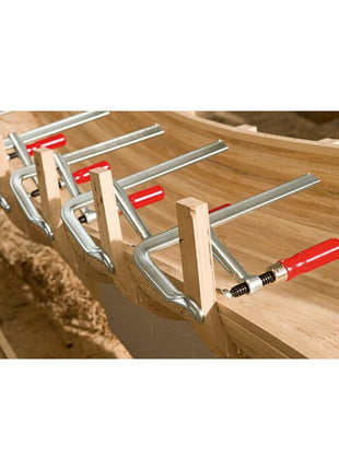 BESSEY Abrazadera de tornillo totalmente de acero GZ luz 120 mm proyección 60 mm (4000831522)