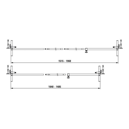 BESSEY Set de presses pour châssis de porte  plage de serrage 565 - 1 010 mm ( 4000831753 )