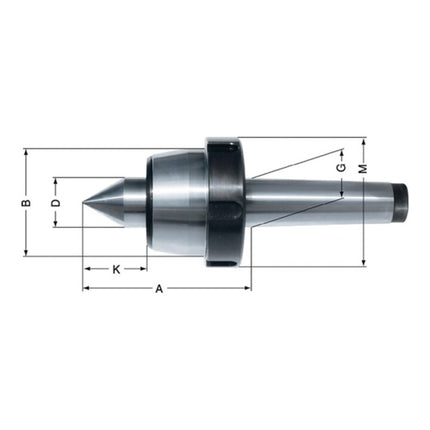 RÖHM Pointe de centrage Slim MK5 ( 4000832087 )