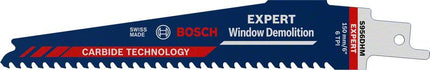 Lame de scie sabre BOSCH Expert Window Demolition S 956 DHM Longueur 150 mm Largeur 6 mm ( 4000837426 )