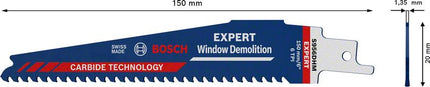Lame de scie sabre BOSCH Expert Window Demolition S 956 DHM Longueur 150 mm Largeur 6 mm ( 4000837427 )