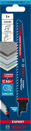 Hoja de sierra de sable BOSCH Expert Fiber Plaster S 641 HM longitud 150 mm ancho 19 mm (4000837443)