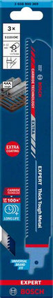 Lame de scie sabre BOSCH Expert Thick Tough Metal longueur 225 mm largeur 25 mm ( 4000837487 )