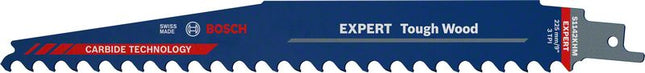 Lame de scie sabre BOSCH Expert Tough Wood longueur 225 mm largeur 25 mm ( 4000837497 )