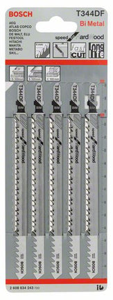 BOSCH Lame de scie sauteuse T 344 DF Speed for Hard Wood L.152mm Zahnteilung 4mm ( 4000837569 )