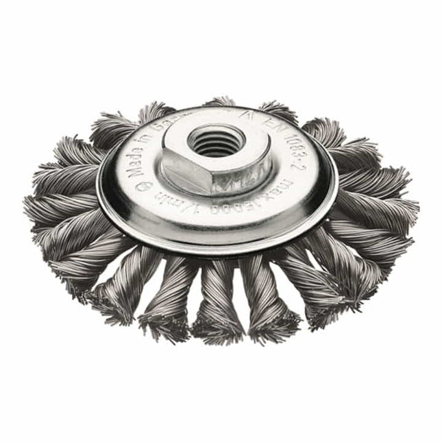 LESSMANN Brosse conique  D. 115 mm M14 épaisseur de fil 0,5 mm ( 4000840753 )