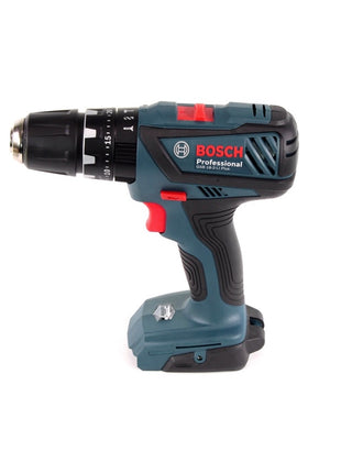 Bosch GSB 18-2-Li Plus Schlagbohrschrauber Professional 18 V im Koffer + 2x GBA 6,0 Ah Akku + Schnellladegerät + 32 tlg. Bit Set + 5 tlg Steinbohrer Set + 7 tlg. Holzbohrer Set  + USB Adapter - Toolbrothers