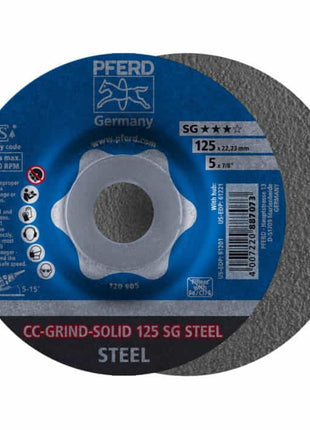 Tarcza szlifierska PFERD CC-GRIND-SOLID SG STEEL D125xSmm ( 4000843429 )