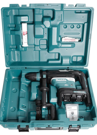 Makita DHR 400 T2U 2 x 18 V / 36 V Li-Ion Akku Bohrhammer Kombihammer SDS-Max im Koffer + 2 x 5,0 Ah Akku - ohne Ladegerät - Toolbrothers