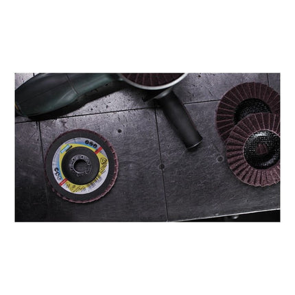 KLINGSPOR Disque à lamelles SMT 800 D. 125 mm granulation très fine conique ( 4000844473 )