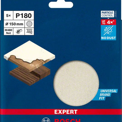Disque abrasif à mailles BOSCH Expert M480 150 mm grain 180 (4000844858)