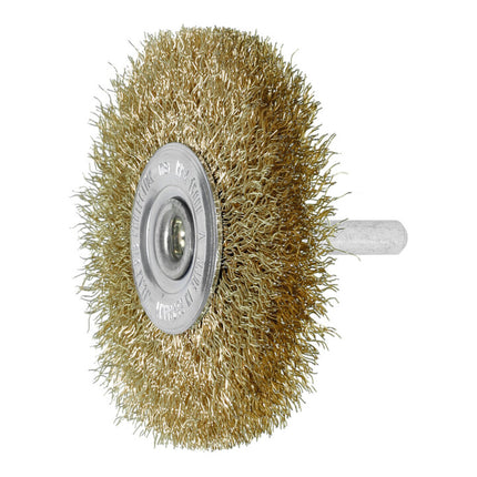 LESSMANN Brosse plate  D. 40 mm tige 6 mm épaiss. de fil 0,2 mm ( 4000844900 )