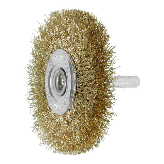 LESSMANN Brosse plate  D. 40 mm tige 6 mm épaiss. de fil 0,2 mm ( 4000844900 )