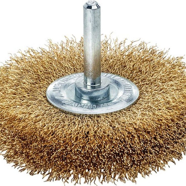 LESSMANN Brosse plate  D. 50 mm tige 6 mm épaiss. de fil 0,2 mm ( 4000844903 )