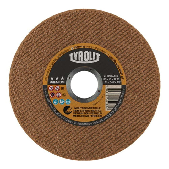 TYROLIT Disque à tronçonner Premium D125x1mm droit ( 4000845531 )