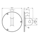 KÄFER Ösenrückwand für Außenring-Ø 58 mm ( 4000851549 )