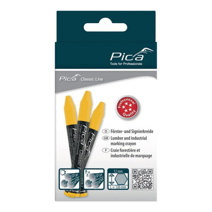 PICA Craie de marquage Classic PRO 590 jaune ( 4000871386 )