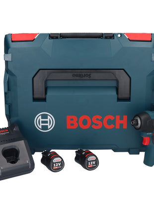 Bosch GDR 12V-110 Professional Akku Drehschlagschrauber 12 V 110 Nm 1/4" Brushless ( 06019E0005 ) + 2x Akku 3,0 Ah + Ladegerät + L-Boxx - Toolbrothers