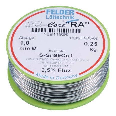 Drut lutowniczy FELDER ISO-Core(R) RA 1 mm ( 4000872796 )