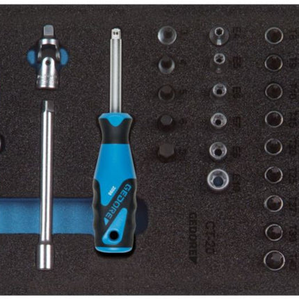 GEDORE Module à outils 1500 CT1-20 37 pièces module 1/3 ( 4000881213 )