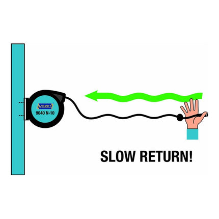 HAZET Enrouleur de tuyau d'air comprimé 9040N-10 pour air comprimé et eau ( 4000898953 )