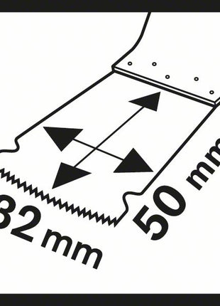 BOSCH Tauchsägeblatt AIZ 32 BSPB Breite 32 mm Eintauchtiefe 50 mm ( 4000908709 )