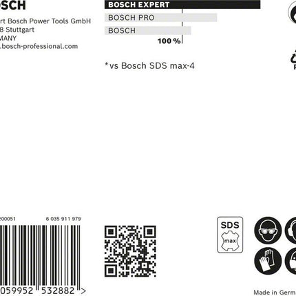 BOSCH Foret marteau Expert SDS max-8X D. 16 mm L.de travail 200 mm L.340 mm ( 4000909895 )