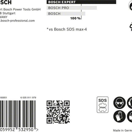 BOSCH Foret marteau Expert SDS max-8X Ø 18 mm L.200 mm L.340 mm ( 4000909899 )