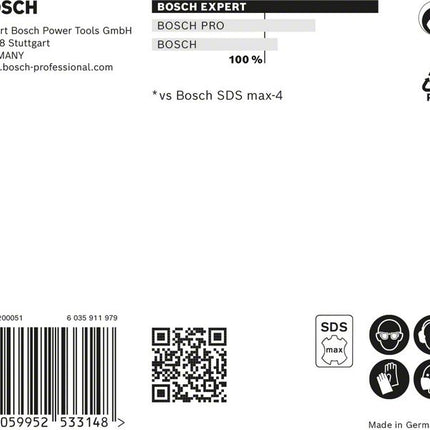 BOSCH Foret marteau Expert SDS max-8X Ø 25 mm L.200 mm L.320 mm ( 4000909913 )