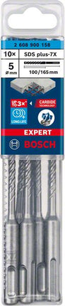 BOSCH Foret marteau Expert SDS-7X D. 5 mm L.de travail 100 mm L.165 mm ( 4000909968 )