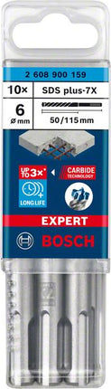 BOSCH Foret marteau Expert SDS-7X D. 6 mm L.50 mm L.115 mm ( 4000909969 )