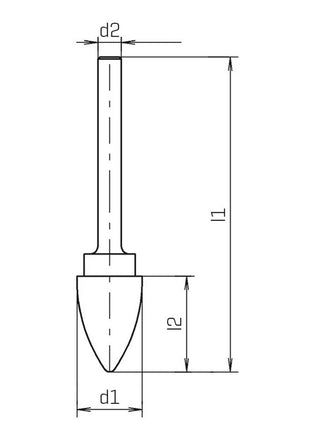 Fresa PFERD RBF Ø 8 mm longitud cabeza 20 mm eje Ø 6 mm (4142160321)