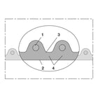 Manguera de aspiración e impulsión NORRES AIRDUC® PUR 356 AS Ø interior 40 mm (4501400202)