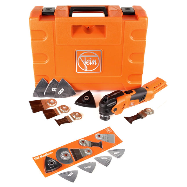 FEIN Akku-Oszillierer AFMT 12 QSL MultiTalent 12 V Multifunktionswerkzeug Starlock Plus im Koffer + 31 tlg. Zubehör-Set - Toolbrothers