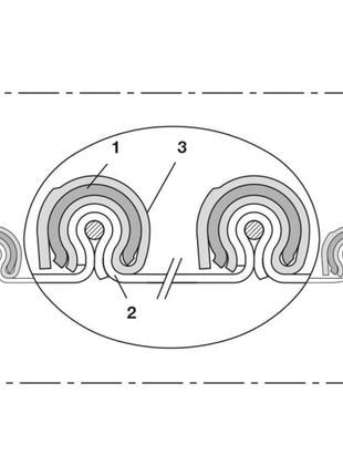 Wąż wydechowy NORRES CP HYP 450 PROTECT Ø wewnętrzna 75-76 mm ( 4501402736 )